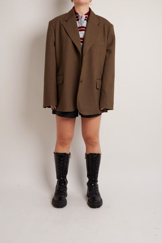 Oversized Khaki Blazer