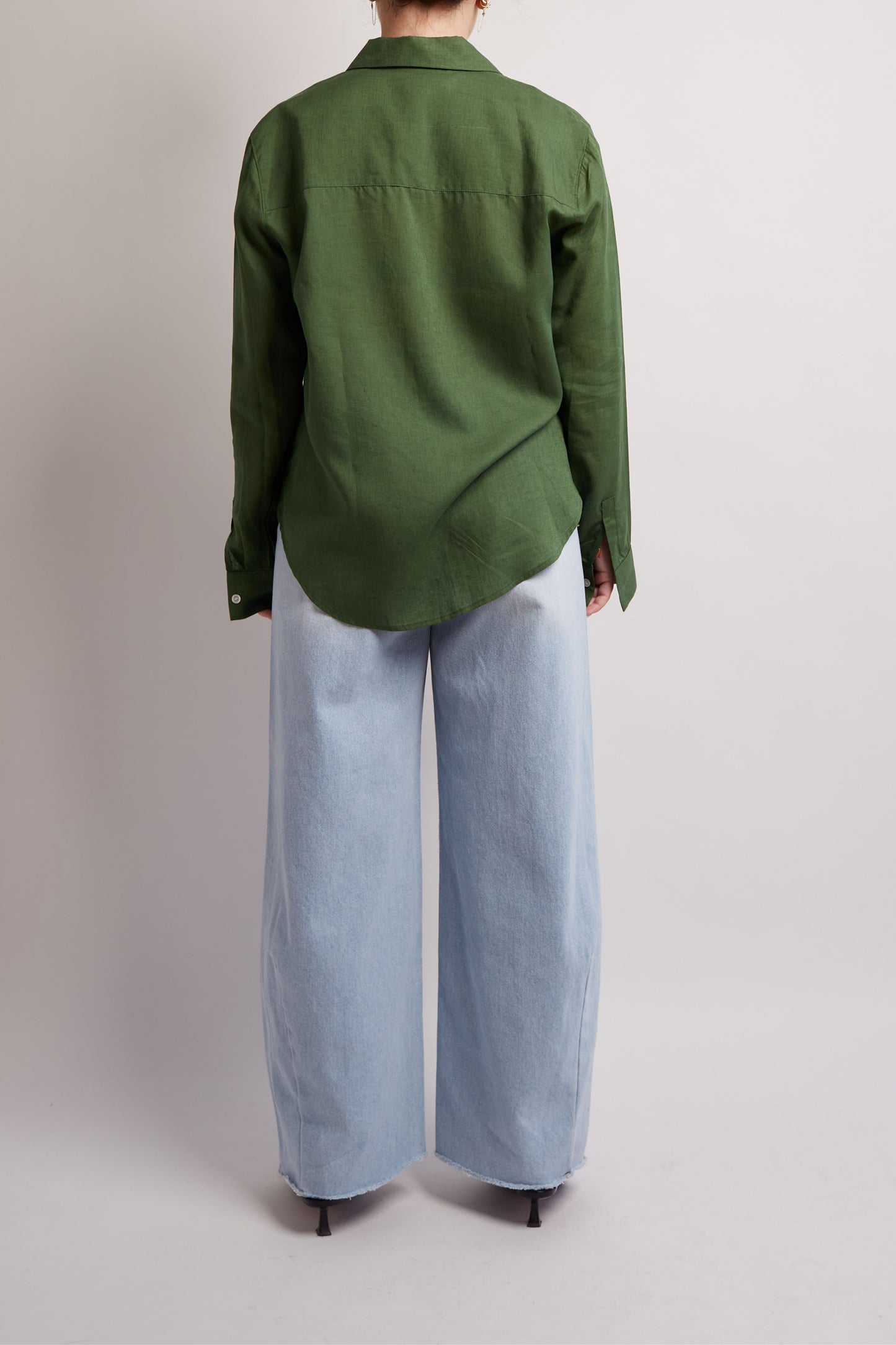 Green Flowy Shirt