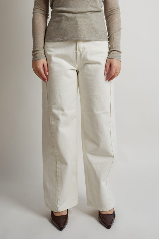 White Wide Leg Jeans