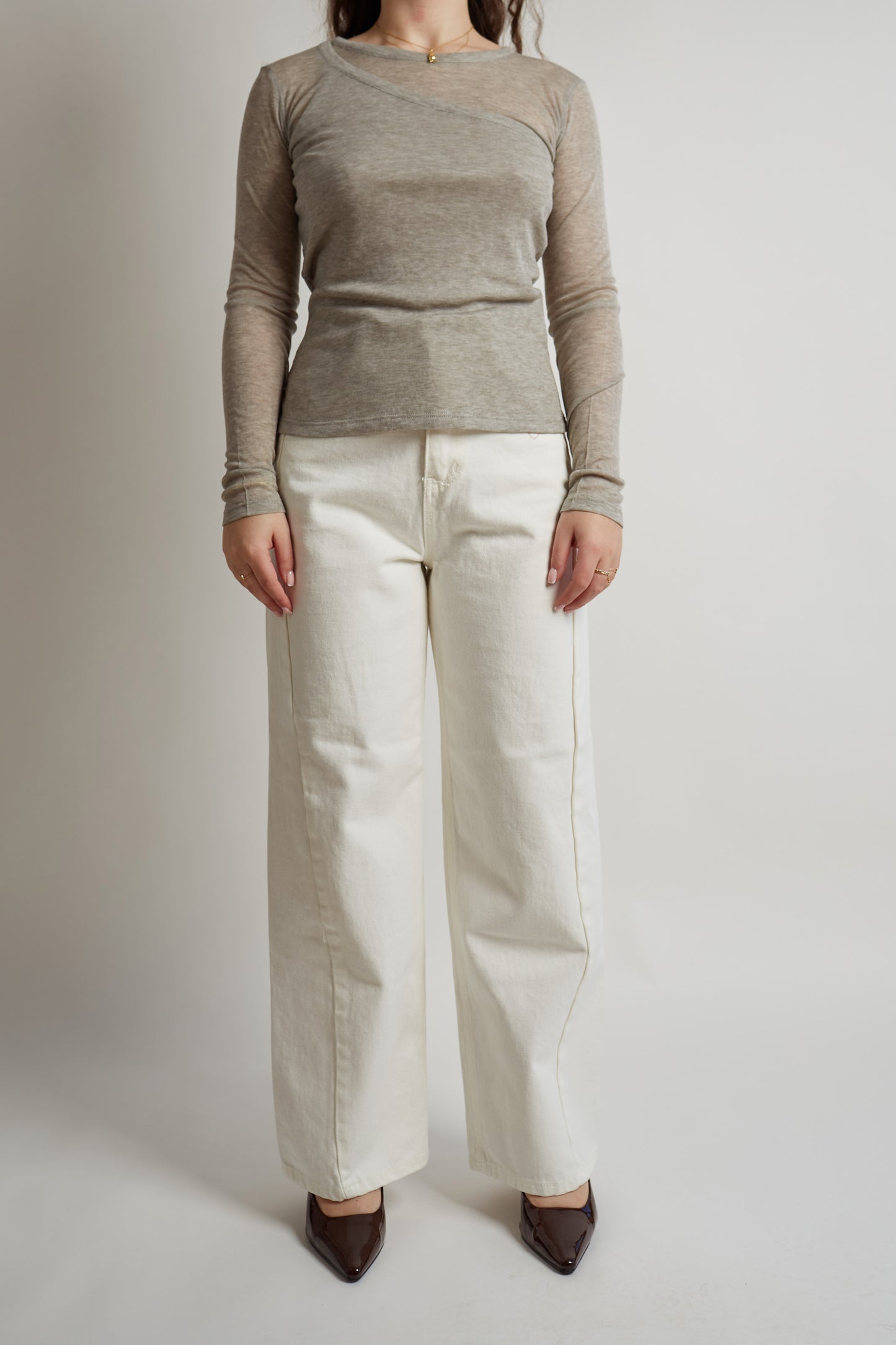 White Wide Leg Jeans