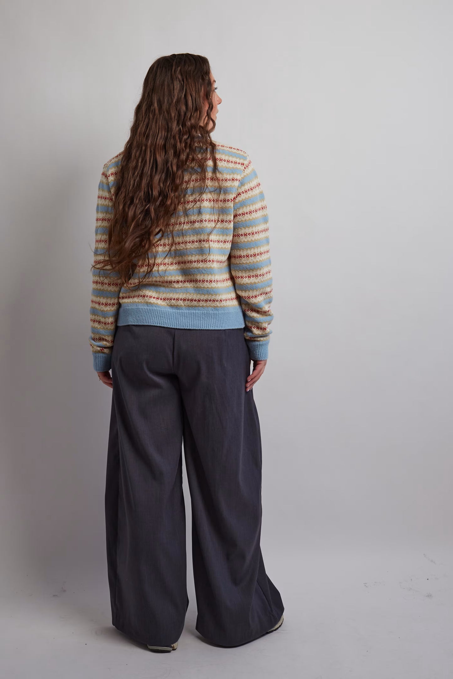 Light Blue Round Cardigan
