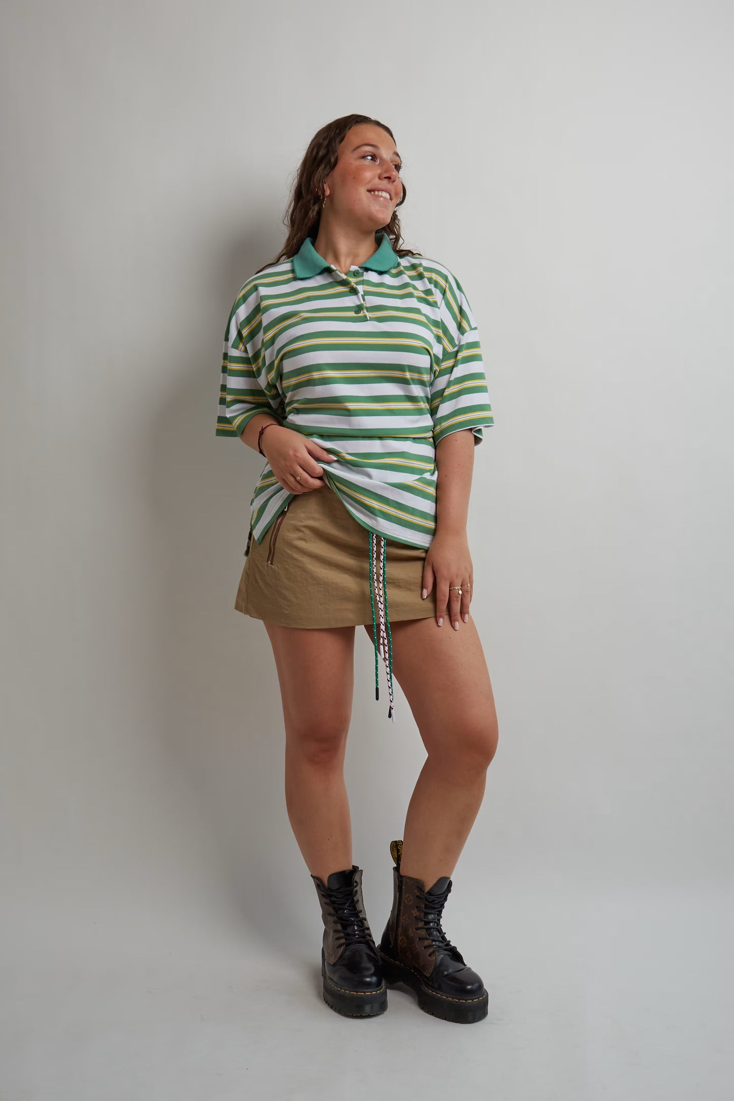 Beige Layered Skort