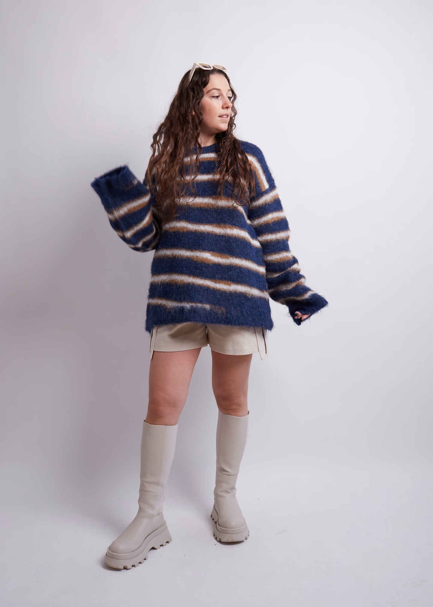 Ivory Corduroy Shorts