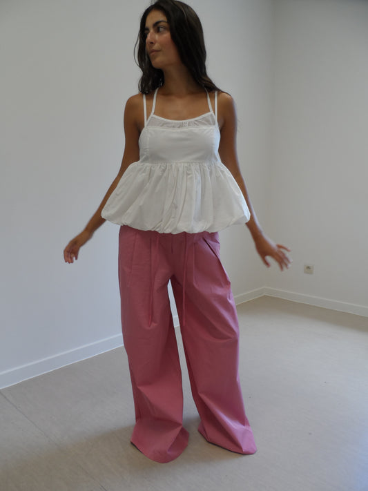 Cropped Top With Lace Detail