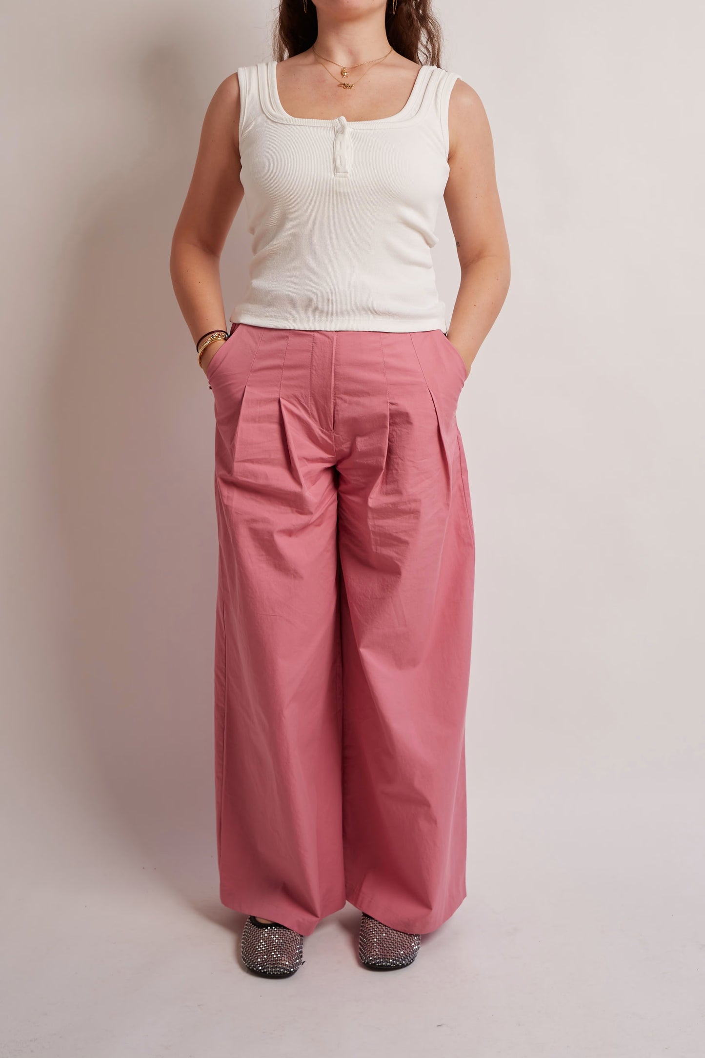 Pink Cargo Pants