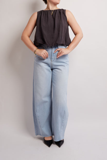 Charcoal Crop Top
