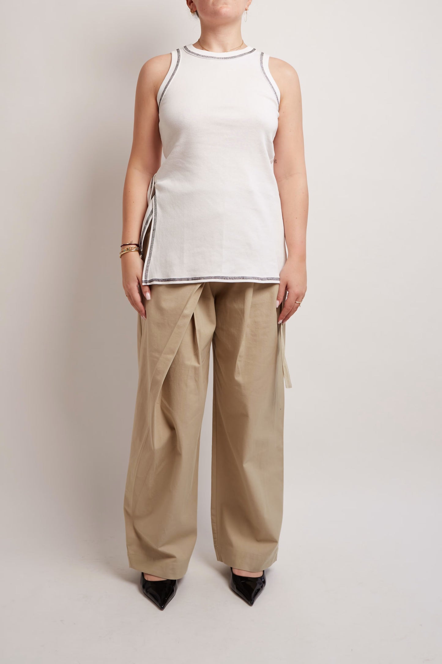 Stitched Long Top