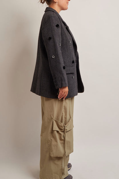Gray Oversized Blazer