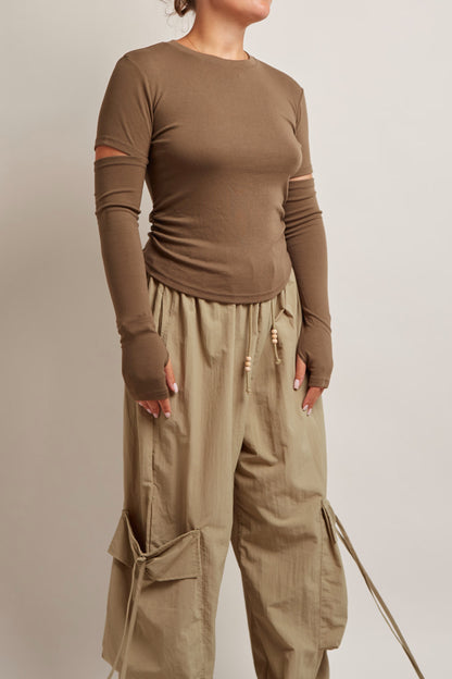 Detachable Sleeve Top