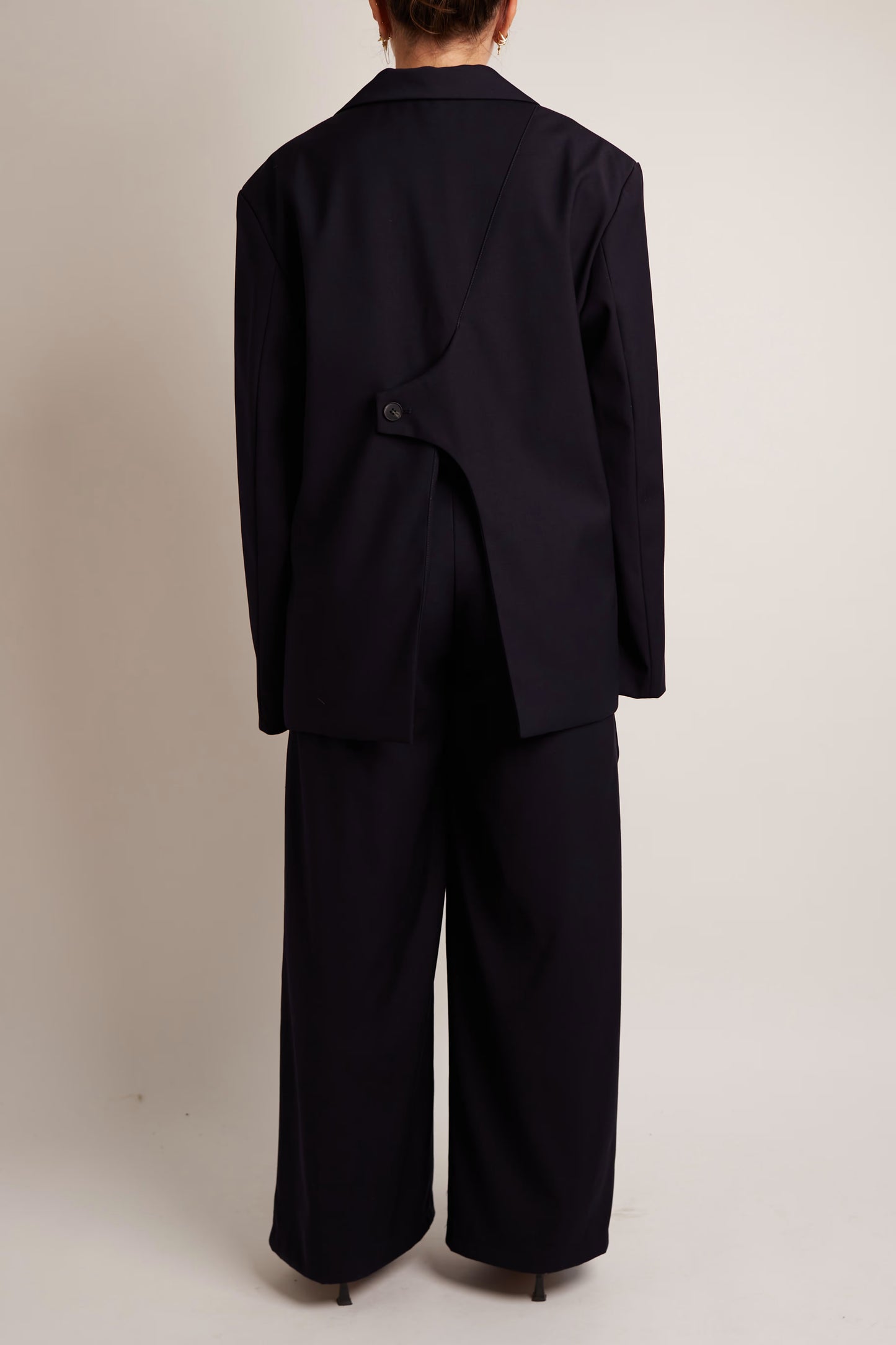 Navy Blazer Detail in the Back