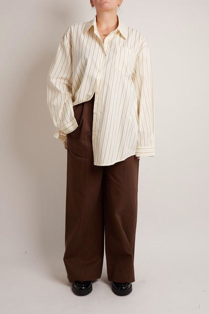 Cream Oversized Blouse