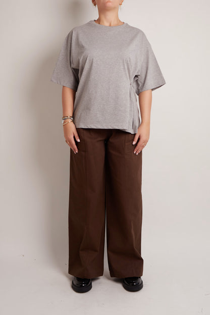 Button Oversized T-Shirt