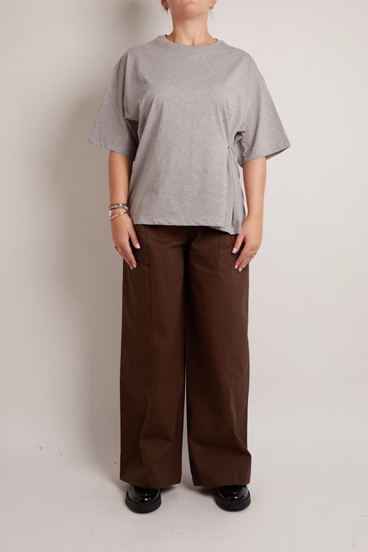 Button Oversized T-Shirt