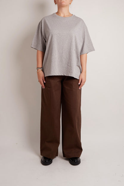 Button Oversized T-Shirt
