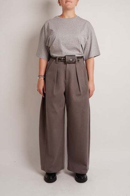 Belted Grey Pants