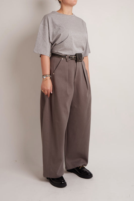 Belted Grey Pants