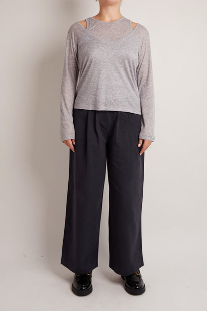 Layered Grey Top