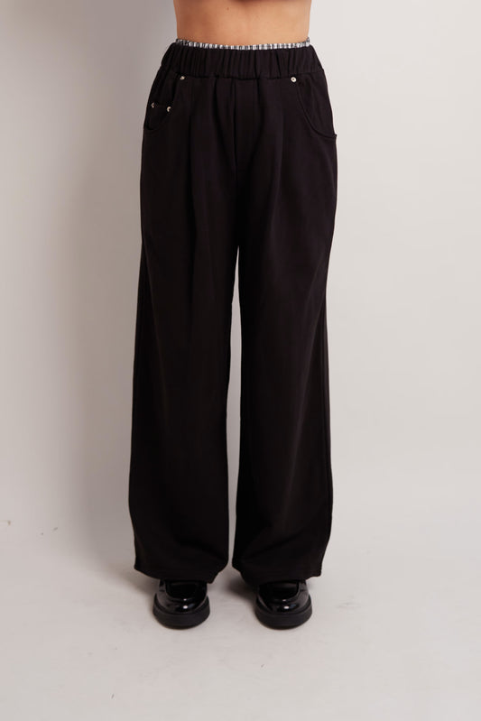 Black Layered Pants