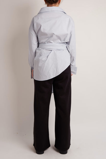 Baby Blue Wrap Shirt