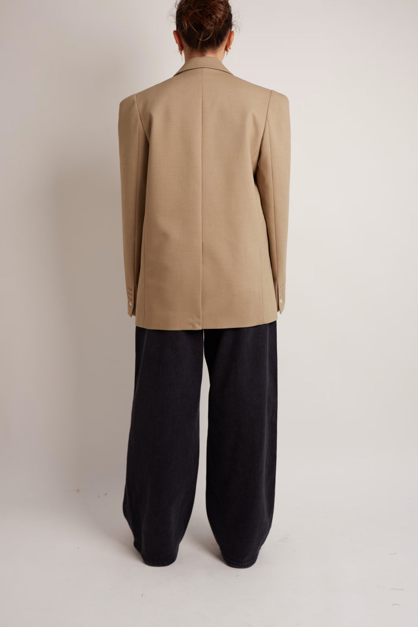 Beige Blazer with Shoulderpads