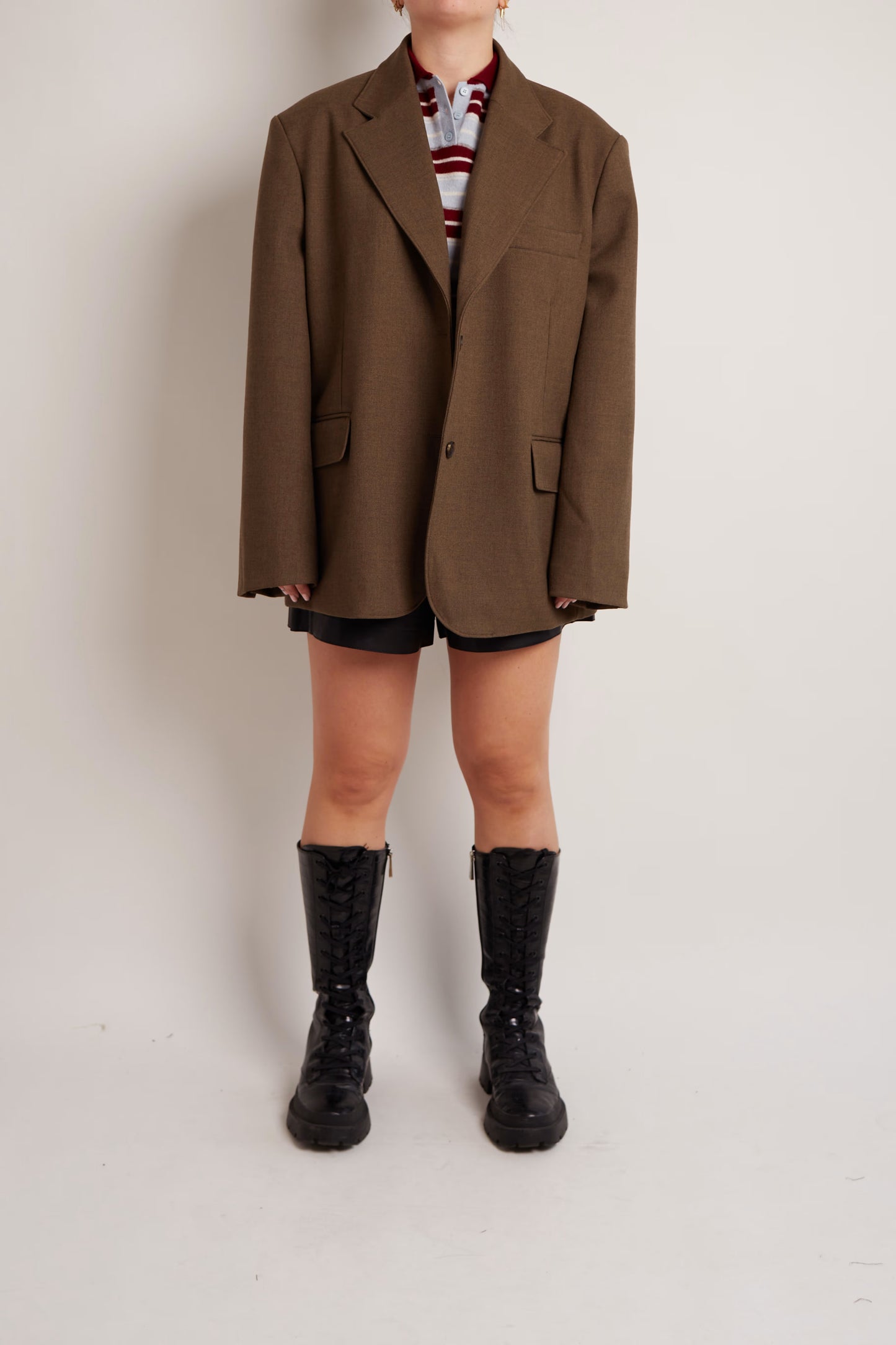 Oversized Khaki Blazer