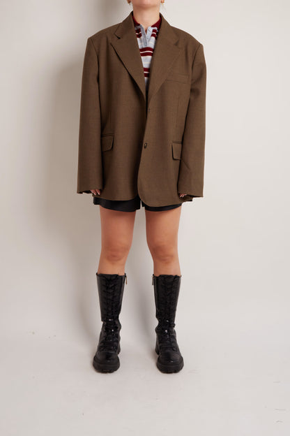 Oversized Khaki Blazer