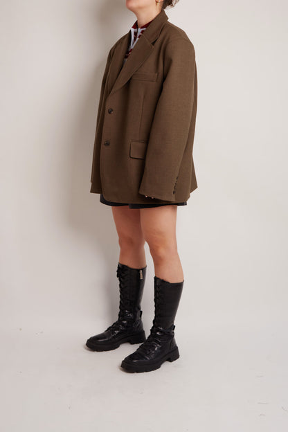 Oversized Khaki Blazer