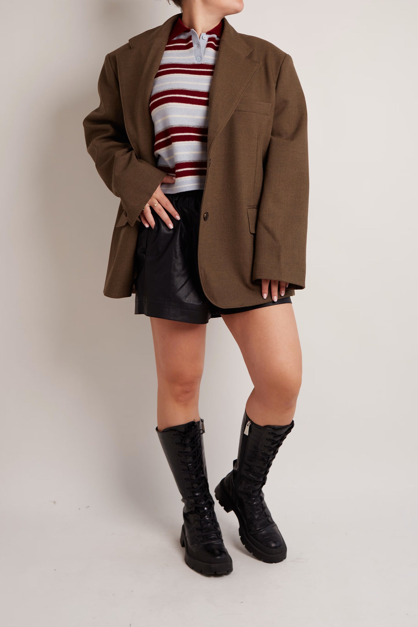 Oversized Khaki Blazer