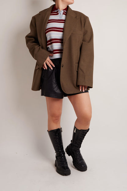 Oversized Khaki Blazer