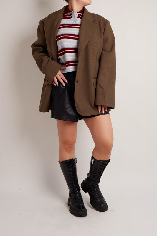 Oversized Khaki Blazer