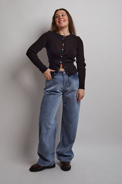 Medium Blue Adjustable Jeans