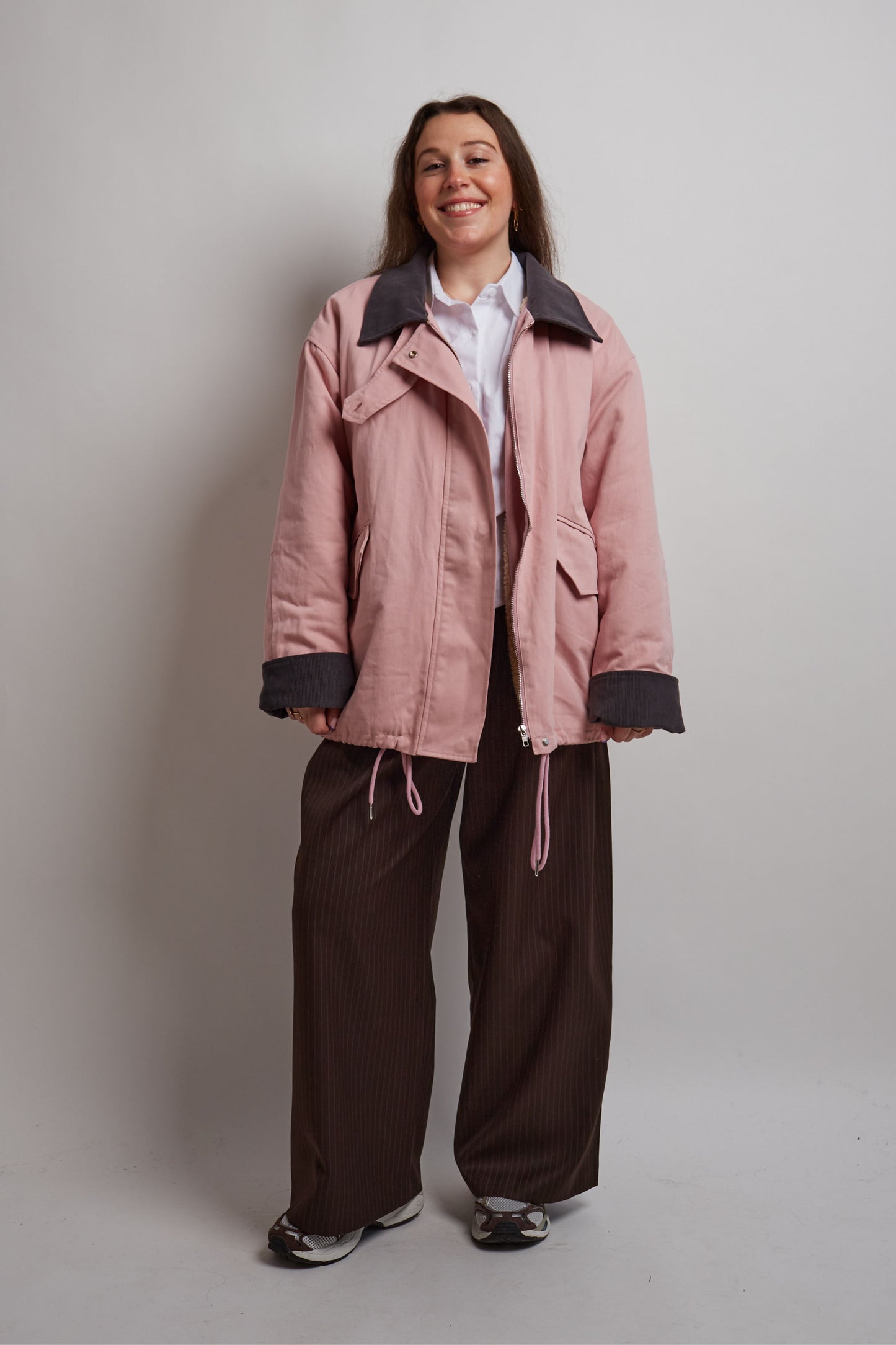 Pink Fleece Lining Jacket