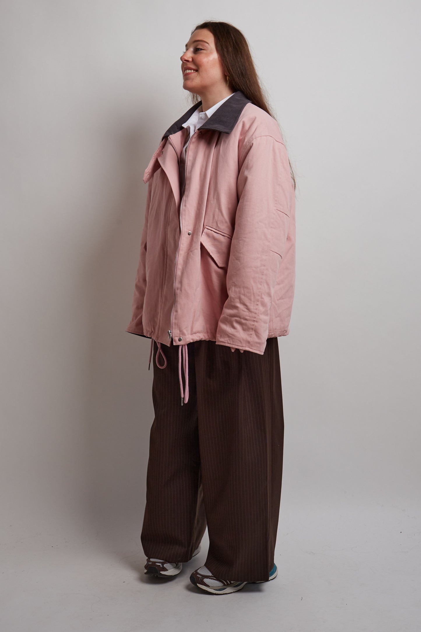 Pink Fleece Lining Jacket