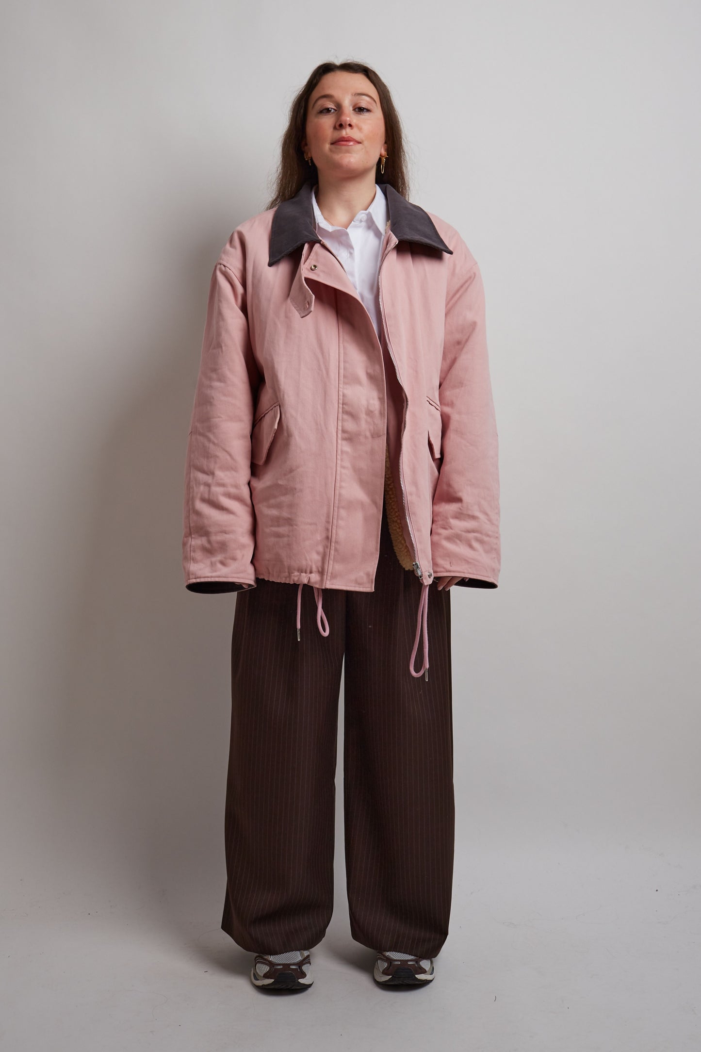 Pink Fleece Lining Jacket