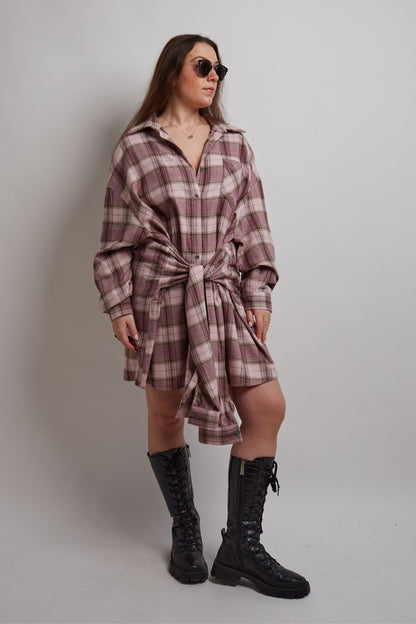 Pink Checkered Dress