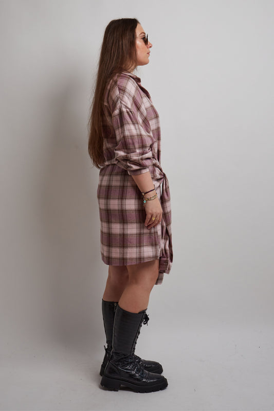 Pink Checkered Dress