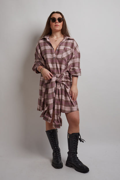 Pink Checkered Dress