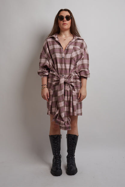 Pink Checkered Dress