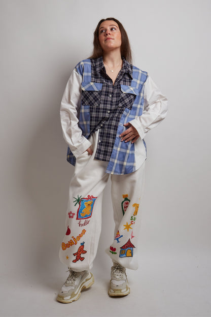 Two Tone Checkered Shirt