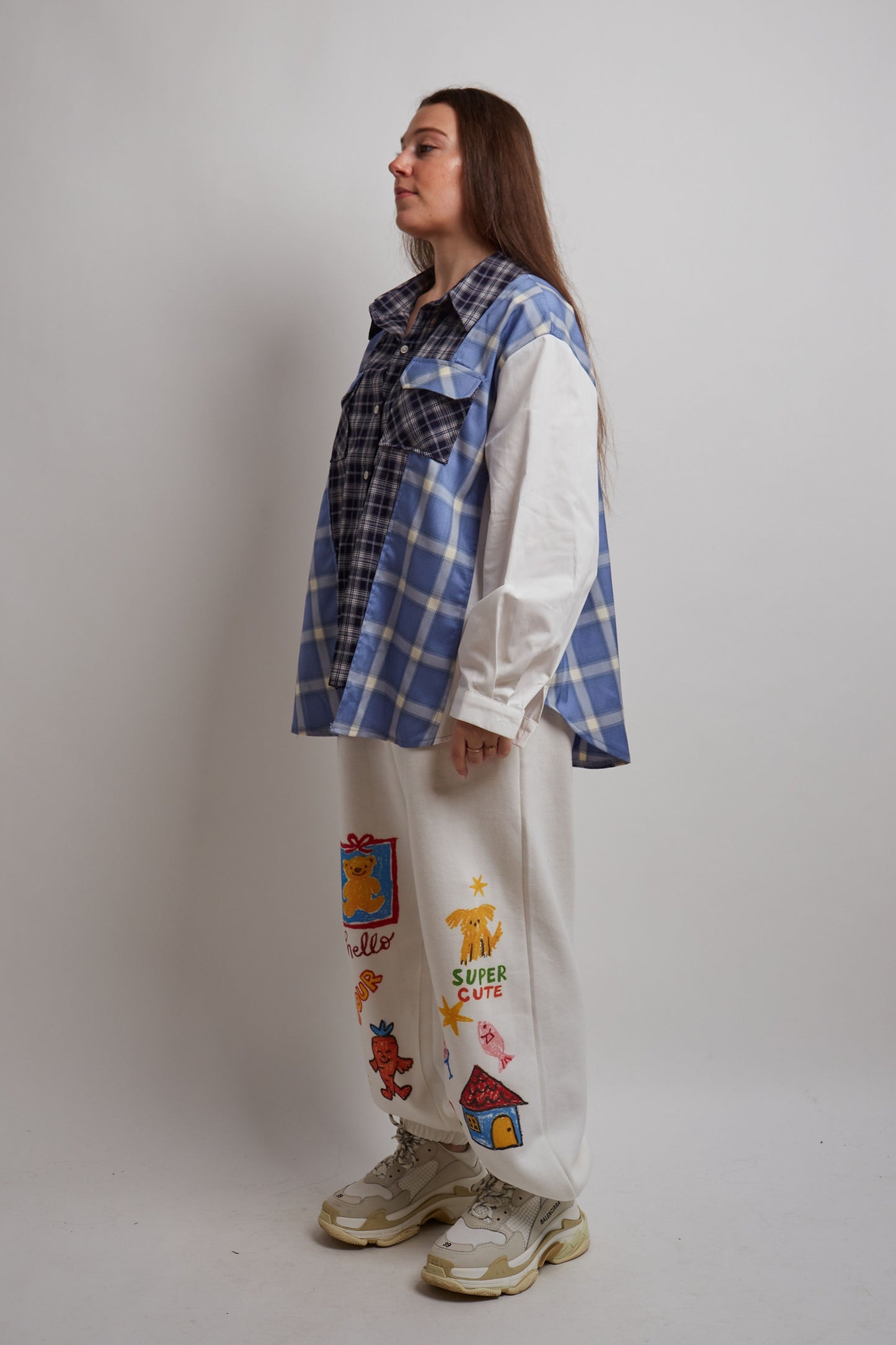 Two Tone Checkered Shirt