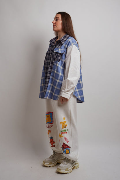 Two Tone Checkered Shirt
