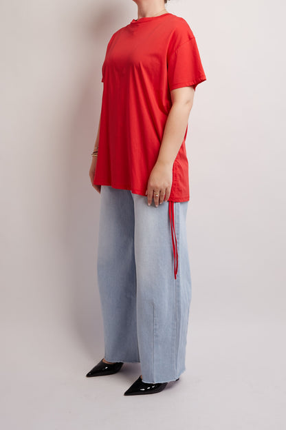 Red Shirt With Drawstring
