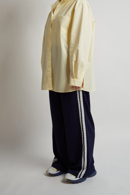 Washed Blue Racetrack Pants