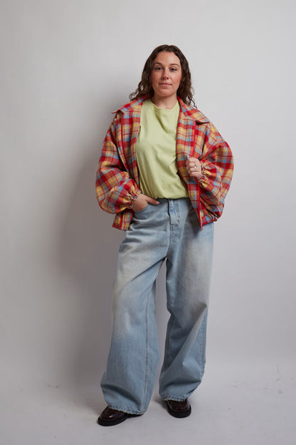 Light Denim Scrunched Bottom Jeans