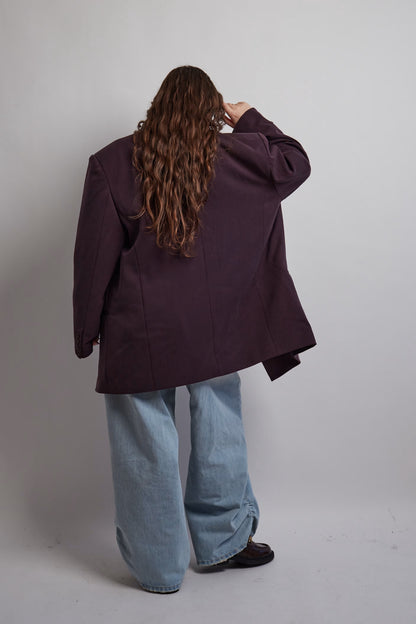 Dark Purple Boyfriend Blazer