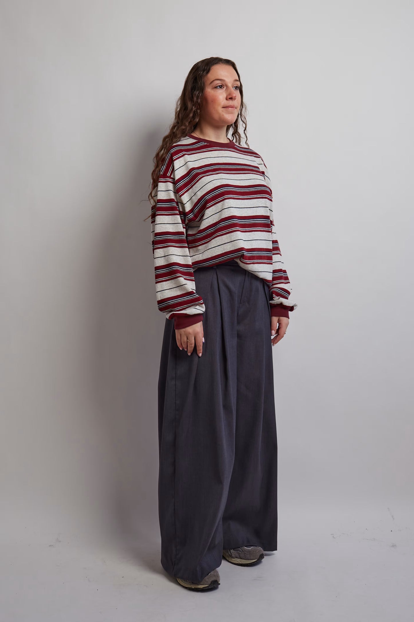 Dark Grey Pleated Pants