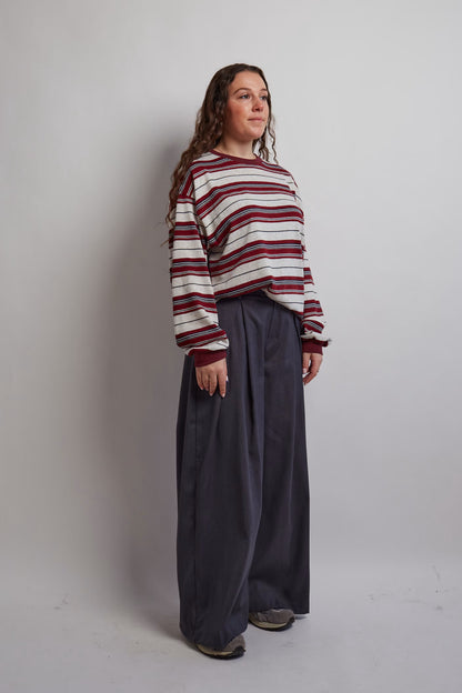 Dark Grey Pleated Pants