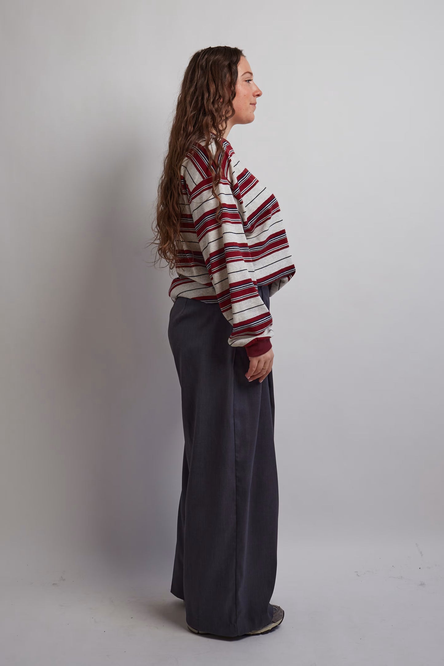 Dark Grey Pleated Pants