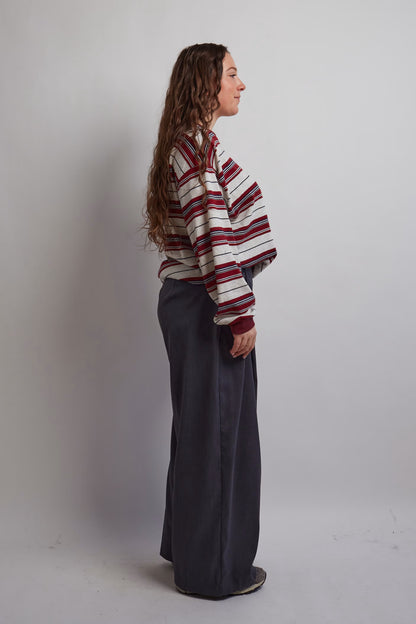 Dark Grey Pleated Pants
