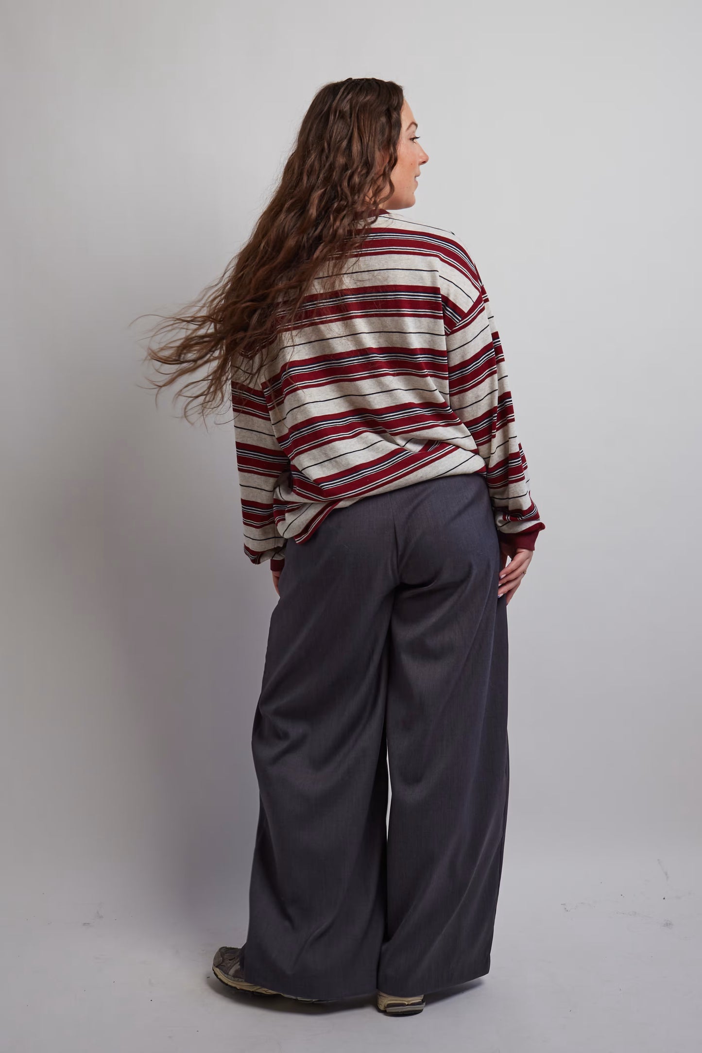 Dark Grey Pleated Pants